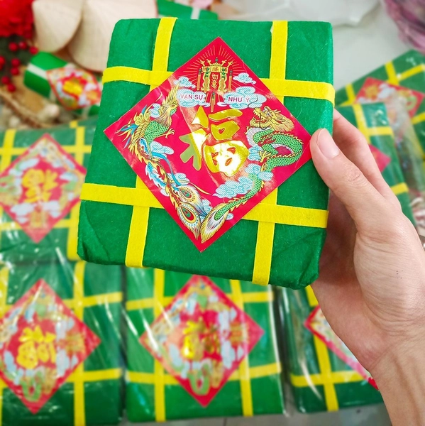Mô Hình Bánh Chưng Bằng Vải Nỉ Cao Cấp Trang Trí Tết