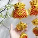Dây lộc treo trang trí tết túi tiền vàng may mắn