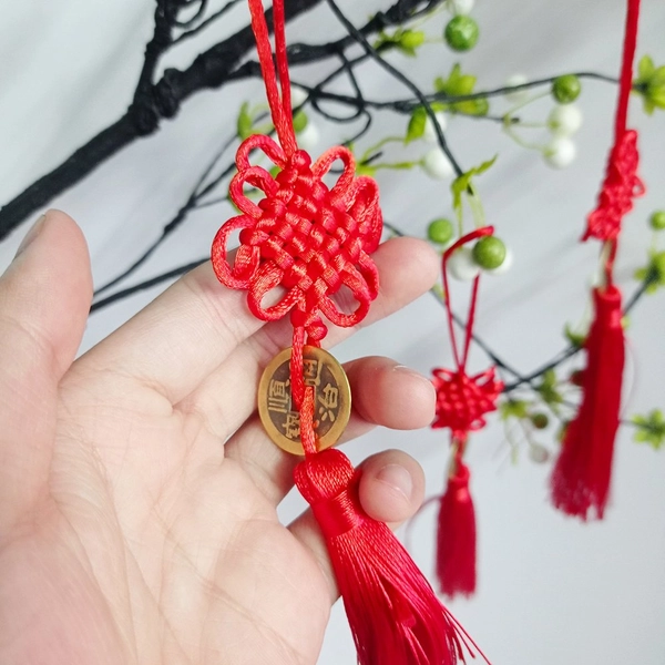 Dây đồng tâm trang trí tết đồng tiền may mắn