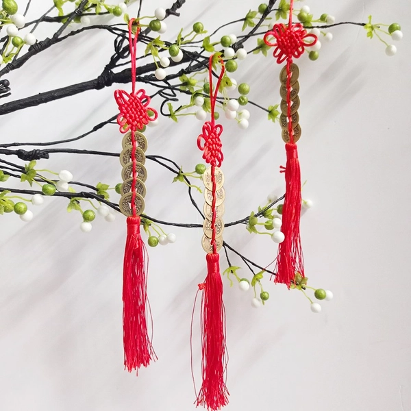 Dây đồng tâm trang trí tết đồng tiền ngũ hành may mắn