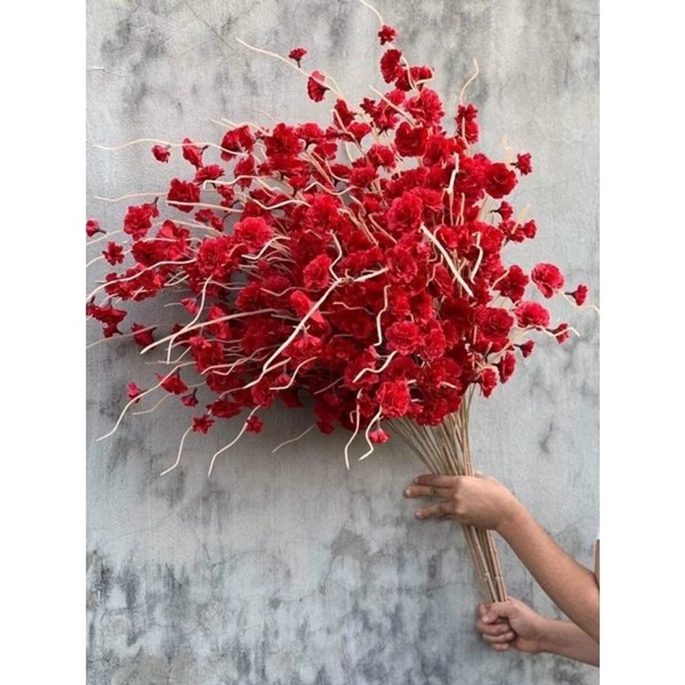 Cành đào râu trang trí cao 100cm