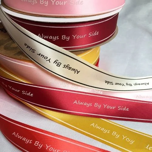 Combo 10m cuộn ruy băng chữ Alway by your side phụ kiện trang trí