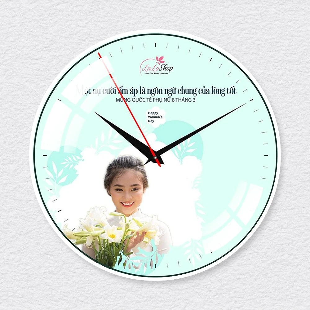 Đồng Hồ Quà Tặng 8-3 In Ảnh Theo Yêu Cầu 002