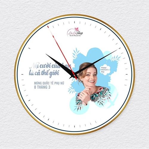 Đồng Hồ Quà Tặng 8-3 In Ảnh Theo Yêu Cầu 004