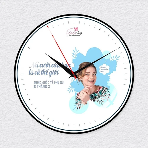 Đồng Hồ Quà Tặng 8-3 In Ảnh Theo Yêu Cầu 004