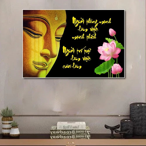 Tranh treo tường phật giáo thông minh và trí tuệ