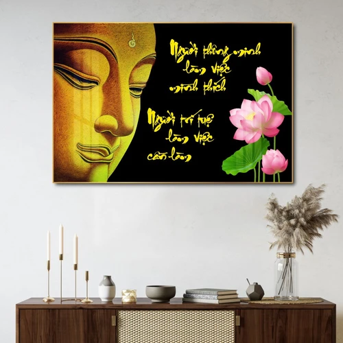 Tranh treo tường phật giáo thông minh và trí tuệ