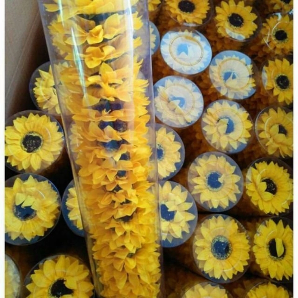 Hộp hoa hướng dương sáp cao cấp 25 bông