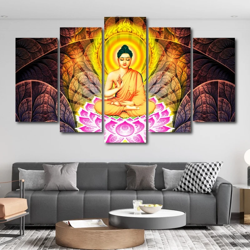 Bộ tranh ghép treo tường Phật Thích Ca thiền định