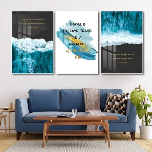 Tranh treo tường phong cảnh biển xanh 5