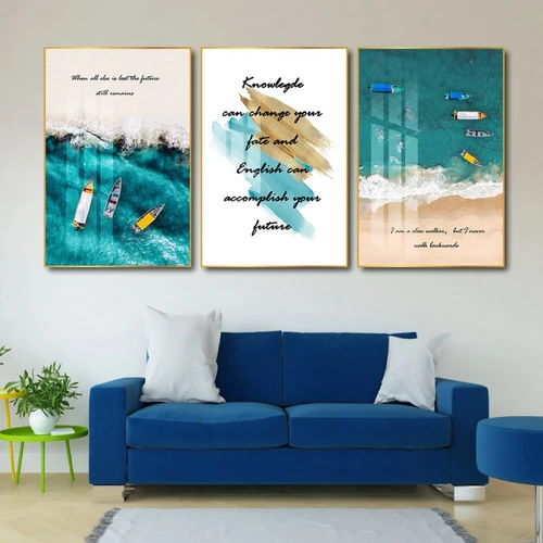 Tranh treo tường thuyền và biển 02