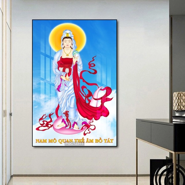 Tranh treo tường quan thế âm bồ tát
