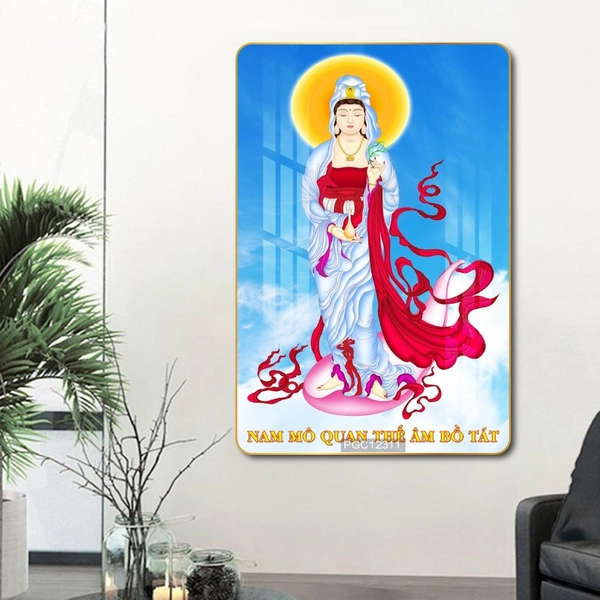 Tranh treo tường quan thế âm bồ tát