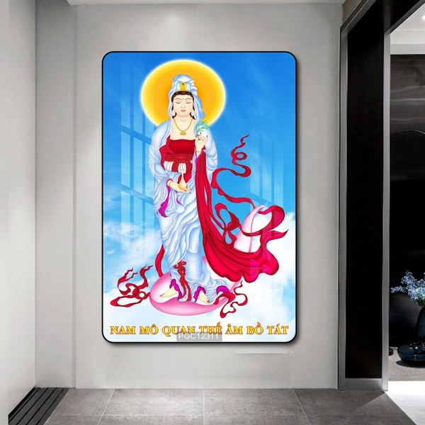 Tranh treo tường quan thế âm bồ tát