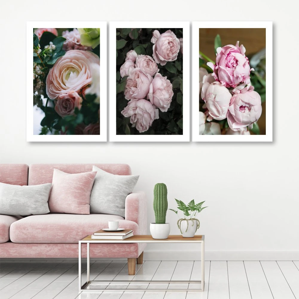 Tranh treo tường hoa hồng xinh tươi sặc sỡ