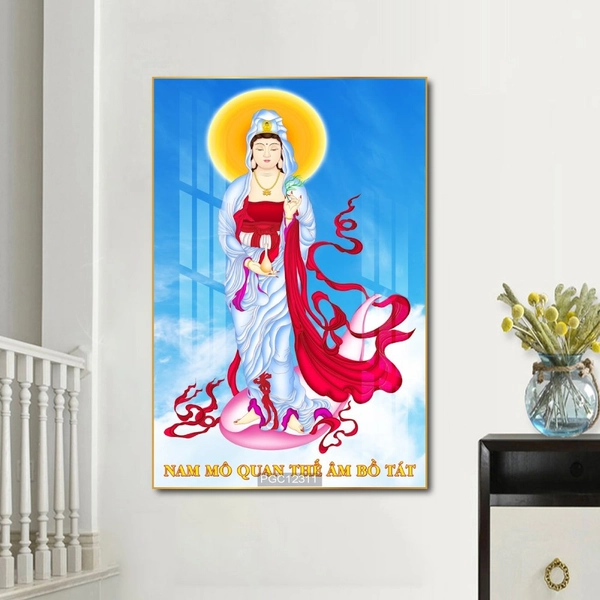 Tranh treo tường quan thế âm bồ tát
