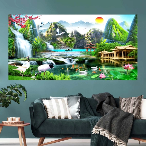 Tranh sơn thuỷ Nhật Xuất Thiên Sơn