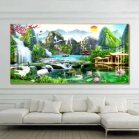 Tranh sơn thuỷ Nhật Xuất Thiên Sơn