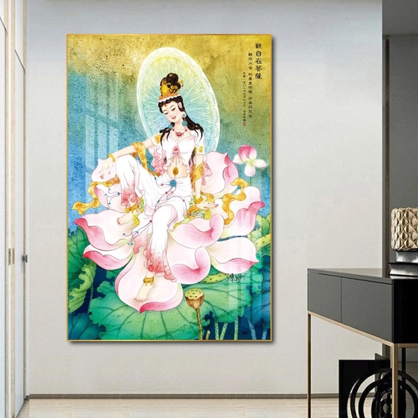 Tranh treo tường quan thế âm bồ tát
