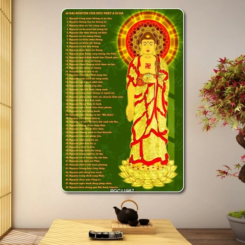 Tranh 48 đại nguyện của đức phật a di đà