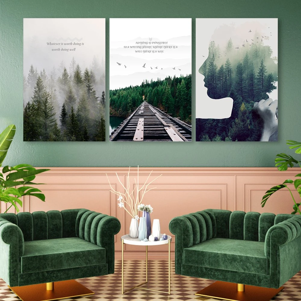 Tranh nghệ thuật trừu tượng thiên nhiên tươi đẹp 2