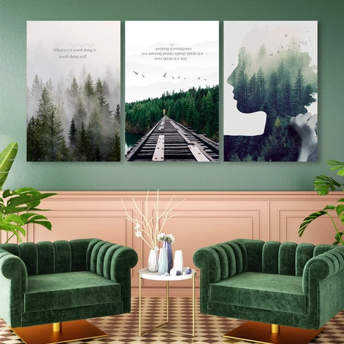 Tranh nghệ thuật trừu tượng thiên nhiên tươi đẹp 2