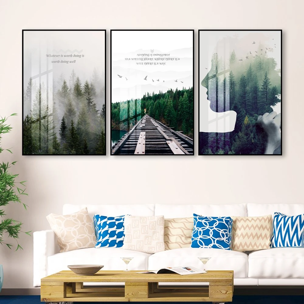 Tranh nghệ thuật trừu tượng thiên nhiên tươi đẹp 2