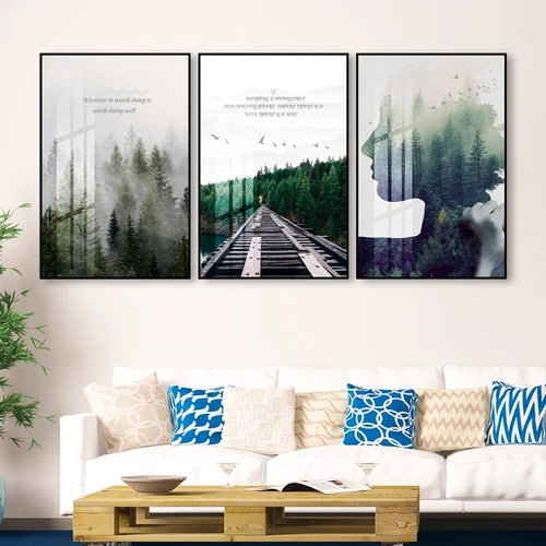 Tranh nghệ thuật trừu tượng thiên nhiên tươi đẹp 2