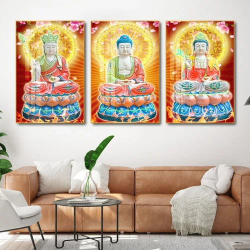 Tranh treo tường tam thế phật 06