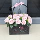 Giỏ hoa sáp sắc hồng nồng thắm