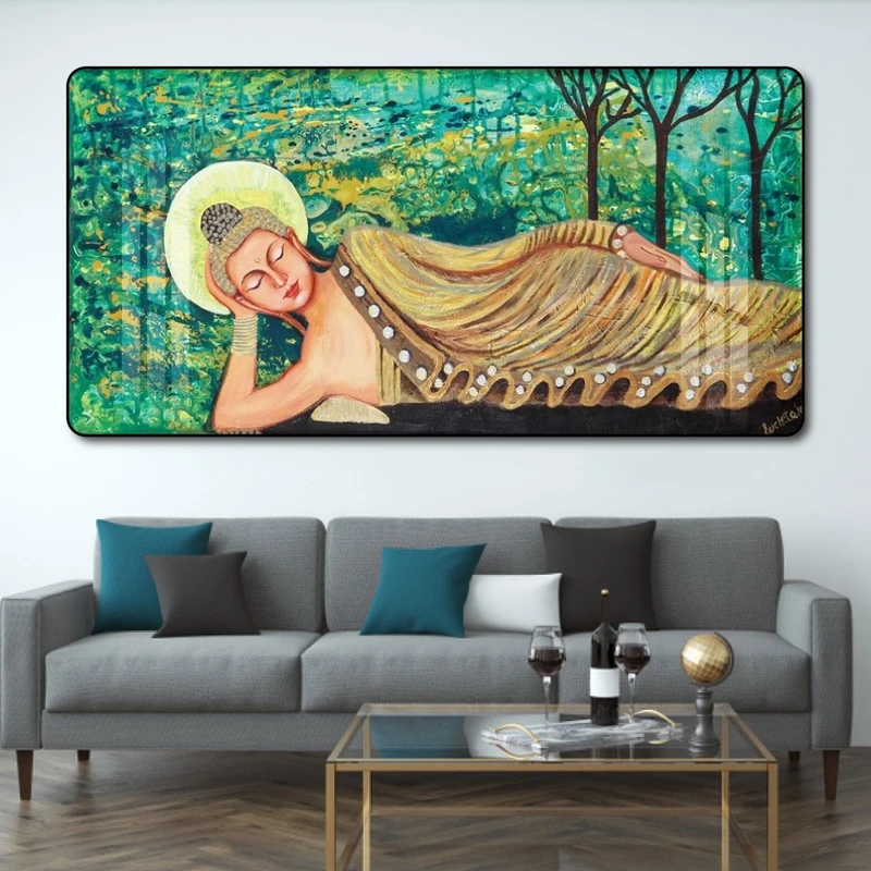 Tranh treo tường Phật Thích Ca nhập niết bàn