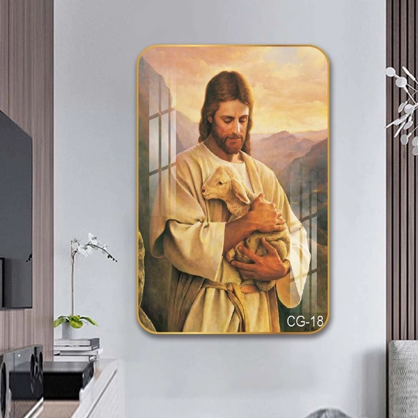 Tranh Treo Tường Chúa Giêsu Ôm Cừu