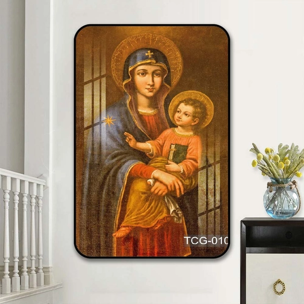 Tranh Treo Tường Đức Mẹ Maria Bế Hài Nhi