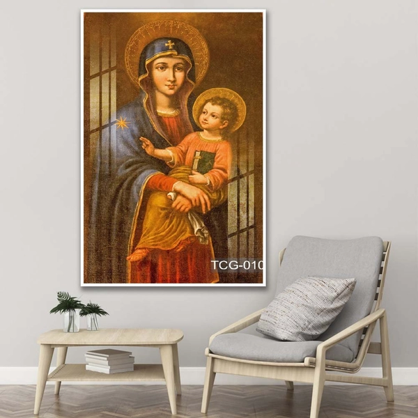 Tranh Treo Tường Đức Mẹ Maria Bế Hài Nhi