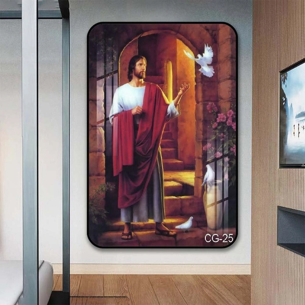 Tranh Treo Tường Chúa Giêsu Và Chim Bồ Câu