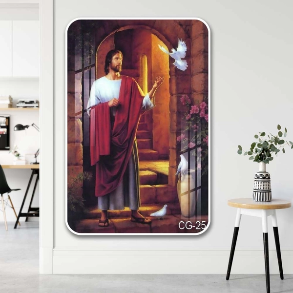 Tranh Treo Tường Chúa Giêsu Và Chim Bồ Câu