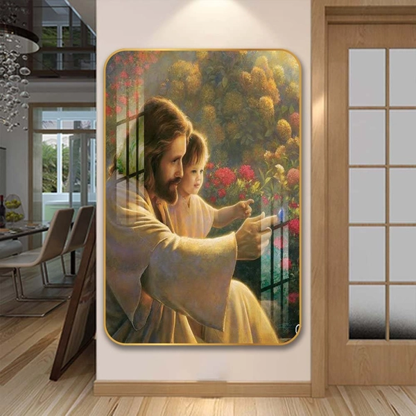 Tranh Treo Tường Chúa Giêsu Và Em Bé