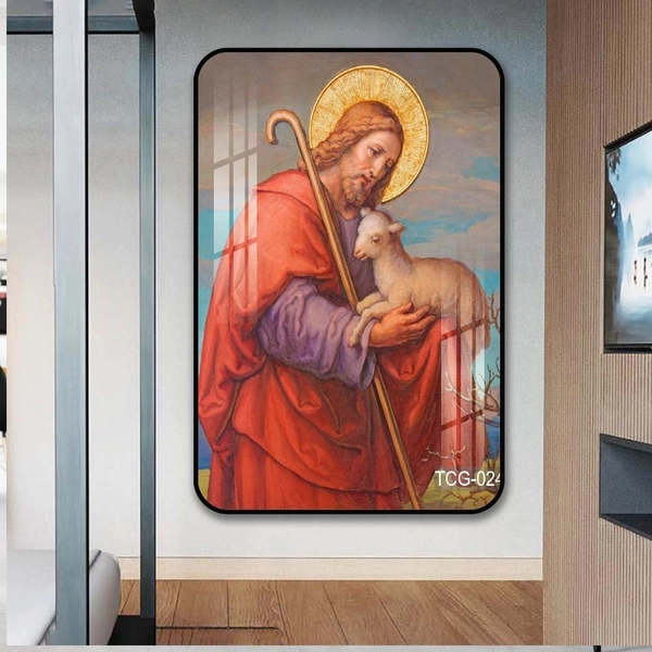 Tranh Treo Tường Chúa Giêsu Ôm Cừu