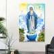 Tranh Treo Tường Mẹ Maria Ban Phước Lành Cho Muôn Loài