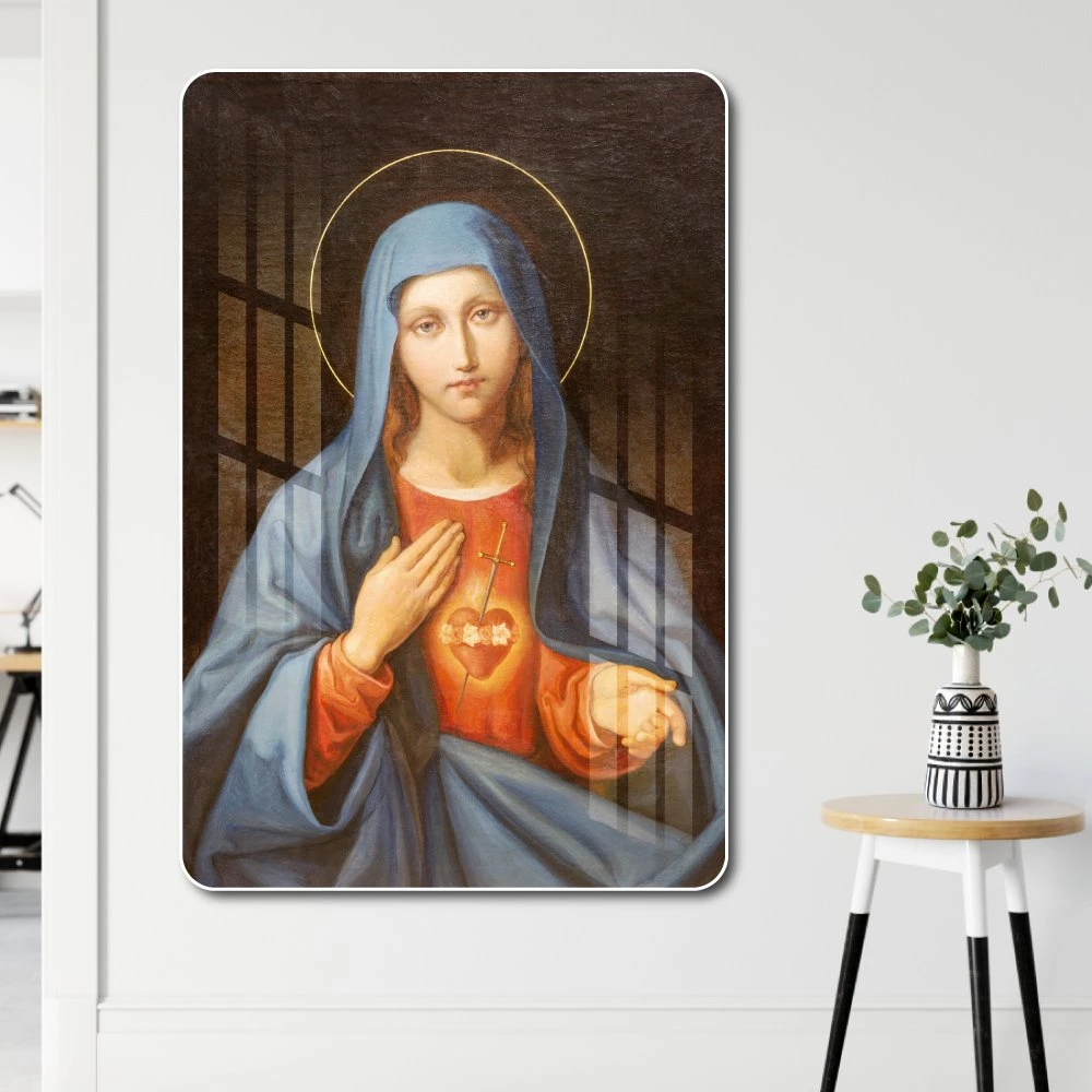 Tranh Treo Tường Trái Tim Mẹ Maria