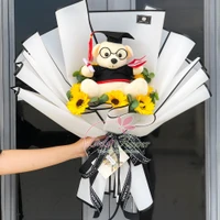 Bó hoa sáp thơm gấu bông chúc mừng tốt nghiệp