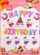 Set Bong Bóng Trang Trí Sinh Nhật HappyBirthday hello kitty 3