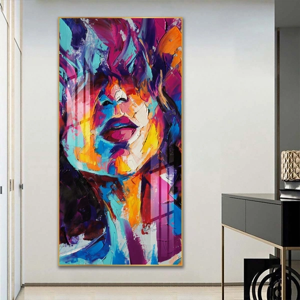 Tranh treo tường 1 tấm cô gái nghệ thuật bí ẩn