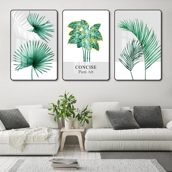 Tranh treo tường lá xanh 10