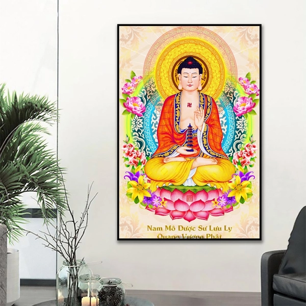 Tranh treo tường phật dược sư 02