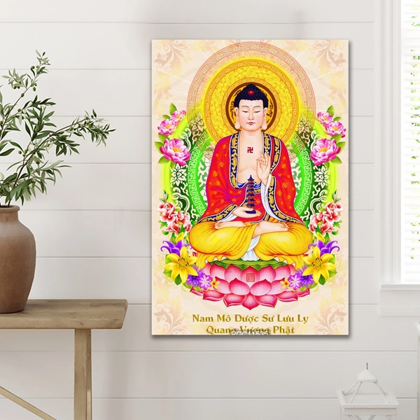 Tranh treo tường phật dược sư 02