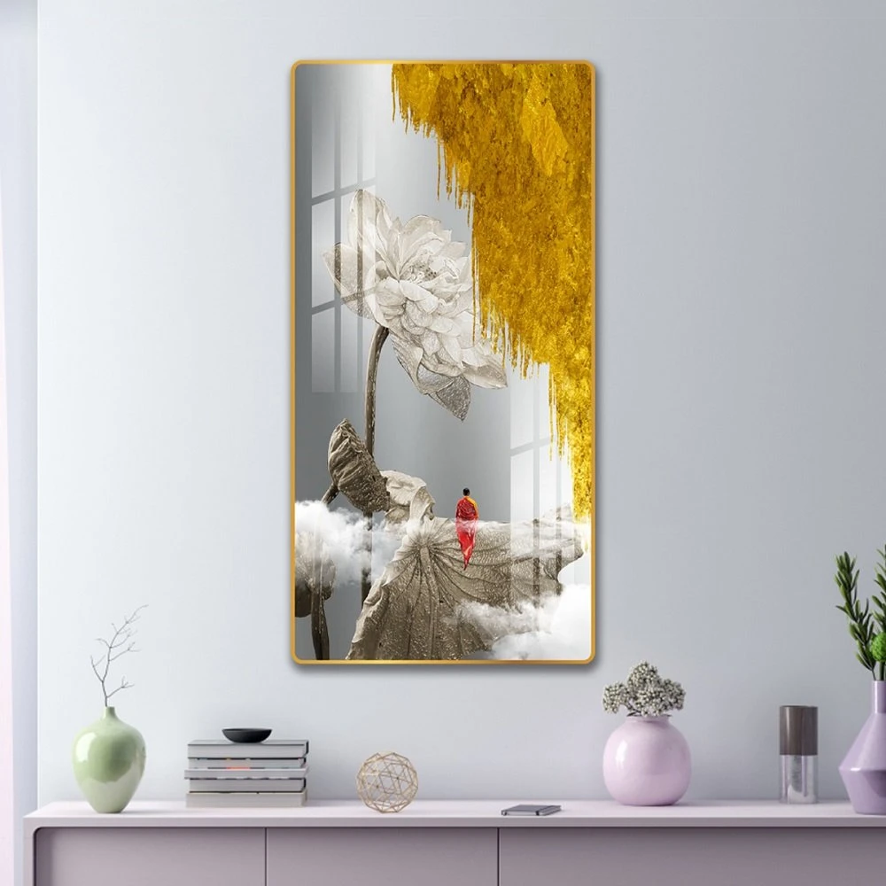 Tranh treo tường phật tọa đài sen