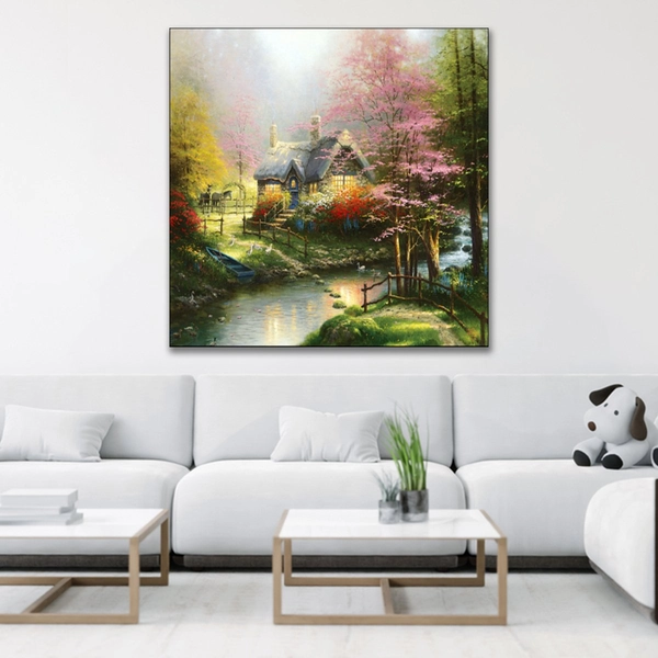Tranh treo tường phong cảnh nhà cổ châu âu 3