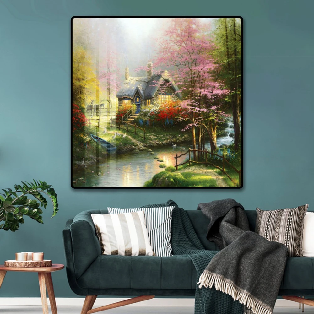 Tranh treo tường phong cảnh nhà cổ châu âu 3