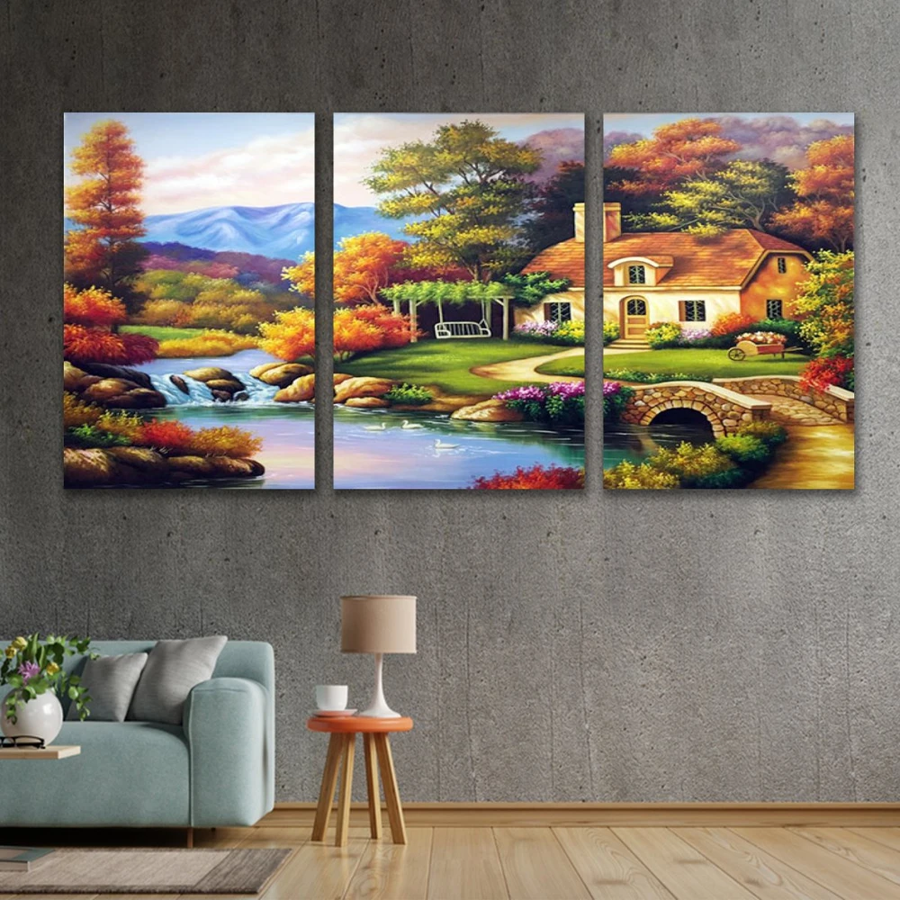 Tranh treo tường phong cảnh nhà cổ châu âu 4